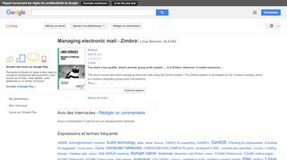 
                            11. Managing electronic mail - Zimbra: Linux Services. AL3-042 - Résultats Google Recherche de Livres