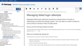 
                            13. Managing failed login attempts - NetApp