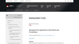 
                            5. Managing Fuse - Red Hat Customer Portal