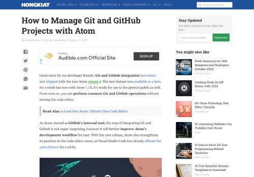 
                            6. Managing Git and GitHub Projects with Atom [Guide] - Hongkiat