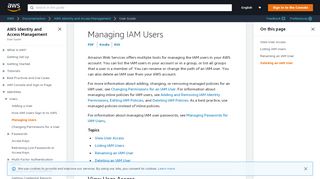 
                            11. Managing IAM Users - AWS Identity and Access Management
