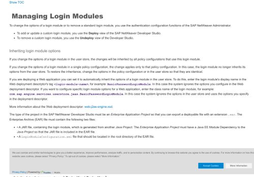 
                            4. Managing Login Modules - SAP Help Portal