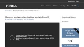 
                            9. Managing Media Assets using Core Media in Drupal 8 - WebWash