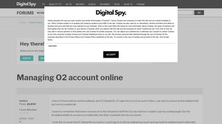 
                            11. Managing O2 account online — Digital Spy
