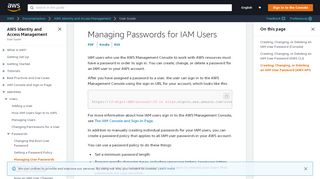 
                            10. Managing Passwords for IAM Users - AWS Identity and Access ...