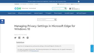 
                            7. Managing Privacy Settings in Microsoft Edge for Windows 10 - Cox