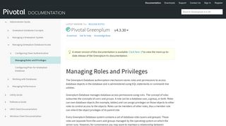 
                            7. Managing Roles and Privileges | Pivotal Greenplum Database Docs