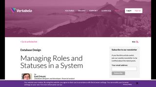 
                            6. Managing Roles and Statuses in a System - Vertabelo