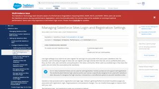
                            4. Managing Salesforce Sites Login and Registration ... - Salesforce Help