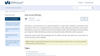 
                            9. Managing SSH Keys – Articles - Documentation