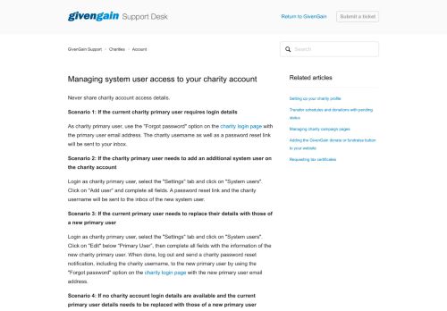 
                            7. Managing system user access to your charity account – GivenGain ...
