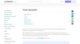 
                            1. Managing your account settings | Product guide · Asana