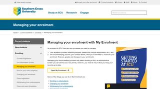 
                            2. Managing your enrolment with My Enrolment - Current Students ...