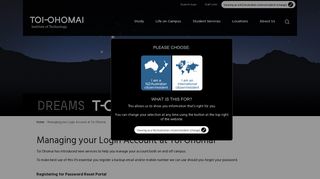 
                            6. Managing your Login Account at Toi Ohomai | Toi Ohomai Institute of ...