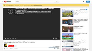 
                            5. Managing your Multicraft Control Panel permissions - YouTube