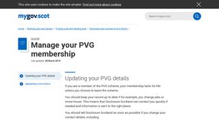 
                            1. Managing your PVG - mygov.scot