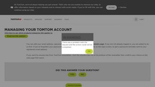 
                            5. Managing your TomTom account