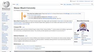 
                            9. Manav Bharti University - Wikipedia