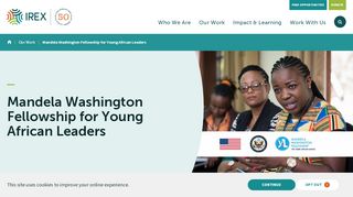 
                            1. Mandela Washington Fellowship for Young African Leaders ... - IREX