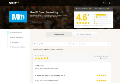 
                            9. MandM Direct Reviews | Read all customer reviews for mandmdirect ...