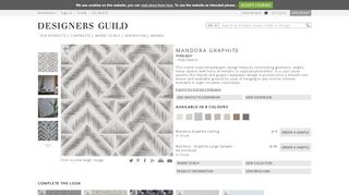 
                            10. Mandora Graphite Wallpaper | Designers Guild