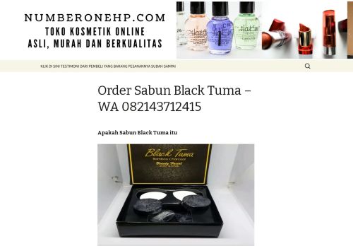 
                            6. √ Manfaat Sabun Black Tuma Soap dan Maskernya WA ...