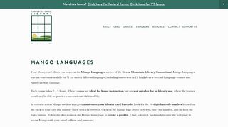 
                            12. Mango Languages — Carpenter Carse Library