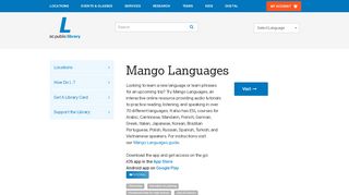 
                            9. Mango Languages | District of Columbia Public Library