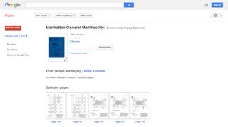 
                            10. Manhattan General Mail Facility: Environmental Impact ...