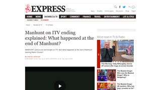 
                            6. Manhunt on ITV ending explained: What happened at the end of ...