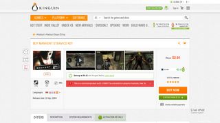 
                            5. Manhunt Steam CD Key | Buy on Kinguin