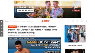 
                            10. Manhunt's Despicable New Privacy Policy That Dumps Your Name + ...