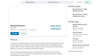 
                            10. Manipal ProLearn | LinkedIn