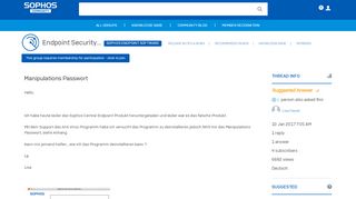 
                            10. Manipulations Passwort - Sophos Endpoint Software - Endpoint ...