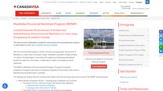 
                            11. Manitoba Provincial Nominee Program (MPNP) - Canadavisa.com