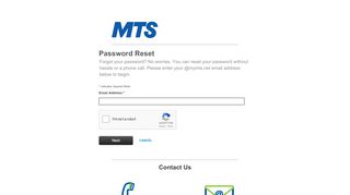 
                            8. Manitoba Telecom Services - Password Reset Via Secret Question