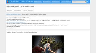
                            12. Manitu - Game of Whores Version 1.1.7h Update » SVS Games - Free ...