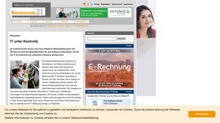 
                            8. Mannheim: IT unter Kontrolle | Kommune21 - E-Government, Internet ...