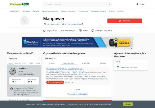 
                            9. Manpower - Reclame Aqui