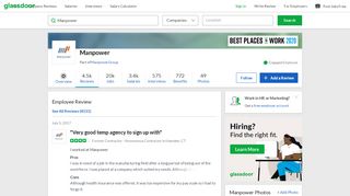 
                            8. Manpower - Very good temp agency to sign up with | Glassdoor