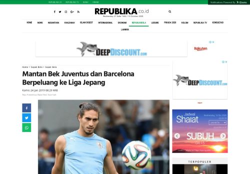 
                            9. Mantan Bek Juventus dan Barcelona Berpeluang ke Liga Jepang ...