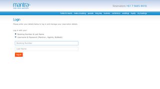 
                            5. Mantra Hotels > Guest Login