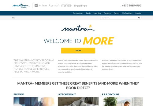 
                            11. Mantra+ Loyalty Program - MantraHotels.com