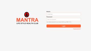 
                            6. Mantra - Member Login - MANTRA : Lifestyle Health Club