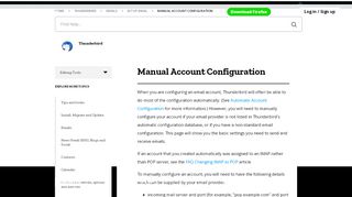 
                            9. Manual Account Configuration | Thunderbird Help - Mozilla Support
