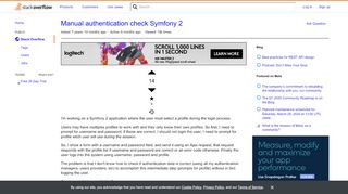 
                            7. Manual authentication check Symfony 2 - Stack Overflow