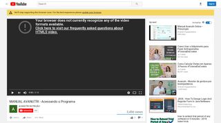 
                            11. MANUAL AVANUTRI - Acessando o Programa - YouTube