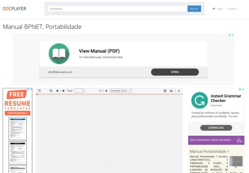 
                            10. Manual BPNET. Portabilidade - PDF - DocPlayer.com.br