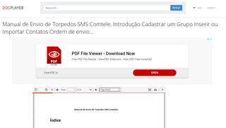 
                            9. Manual de Envio de Torpedos SMS Comtele. Introdução Cadastrar ...