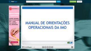 
                            8. MANUAL DE ORIENTAÇÕES OPERACIONAIS DA IMO - ppt carregar